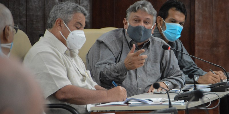 Reunión de Trabajo del Ministerio de Economía y Planificación   -  Marzo 2, 2021 - Palacio de la Revolución - Fotos: Estudios Revolución