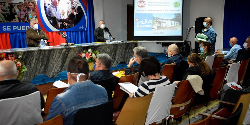Encuentro con dirigentes provinciales y municipales - Isla de la Juventud