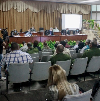 Encuentro con dirigentes provinciales y municipales - Sancti Spíritus