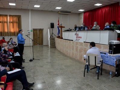 Encuentro con dirigentes provinciales y municipales - Artemisa