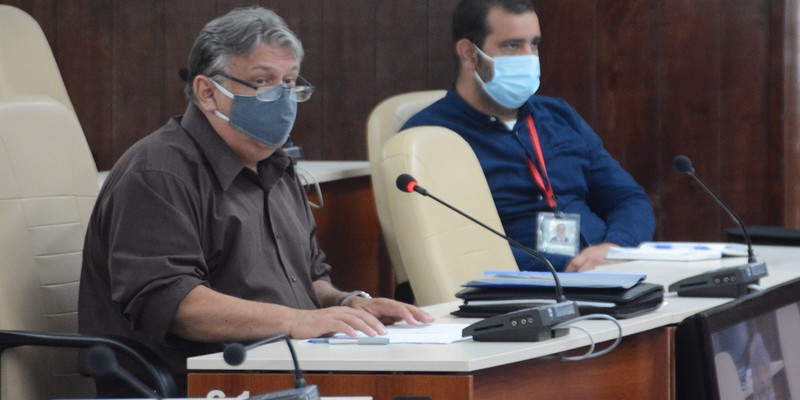 Reunión de Trabajo del Ministerio de Finanzas y Precios (MFP), en el Palacio de la Revolución.  19 de marzo 2021   -   Fotos: Estudios Revolución