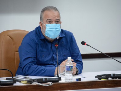 Reunión de Trabajo del Ministerio de Finanzas y Precios (MFP), en el Palacio de la Revolución.  19 de marzo 2021   -   Fotos: Estudios Revolución