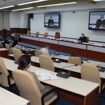 Reunión de Trabajo del Ministerio de Justicia (MINJUS), en el Palacio de la Revolución.   12 de marzo 2021   -   Fotos: Estudios Revolución