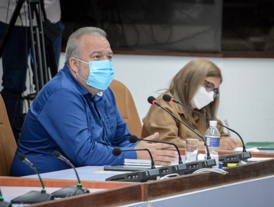 Reunión de Trabajo del Ministerio de Finanzas y Precios (MFP), en el Palacio de la Revolución.  19 de marzo 2021   -   Fotos: Estudios Revolución