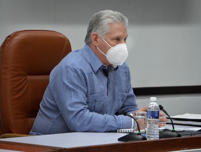 Reunión de trabajo de BIOCUBAFARMA - Febrero 11, 2021 - Palacio de la Revolución