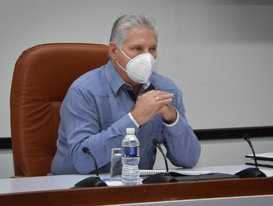 Reunión de trabajo de BIOCUBAFARMA - Febrero 11, 2021 - Palacio de la Revolución