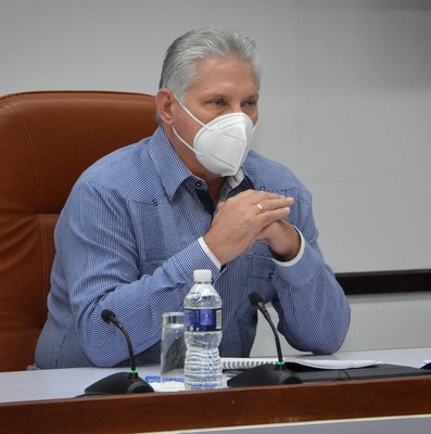 Reunión de trabajo de BIOCUBAFARMA - Febrero 11, 2021 - Palacio de la Revolución