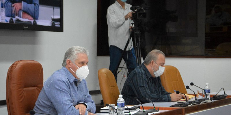 Reunión de trabajo de BIOCUBAFARMA - Febrero 11, 2021 - Palacio de la Revolución