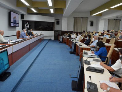 Reunión de trabajo de BIOCUBAFARMA - Febrero 11, 2021 - Palacio de la Revolución