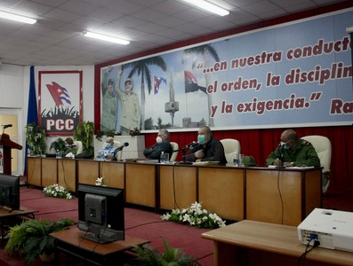 Encuentro con dirigentes provinciales y municipales - Villa Clara