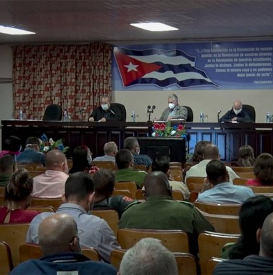 Encuentro con dirigentes provinciales y municipales - Mayabeque