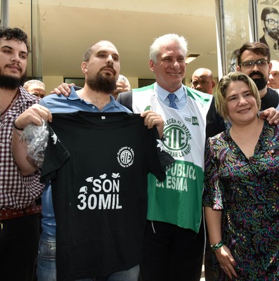Visita Díaz-Canel a la Argentina