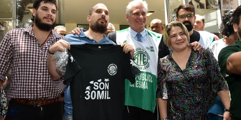 Visita Díaz-Canel a la Argentina