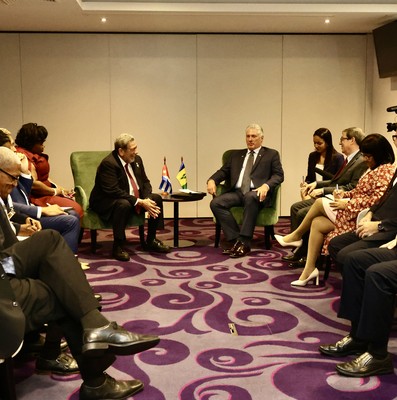 Díaz-Canel en Bruselas para participar en la III Cumbre CELAC-UE