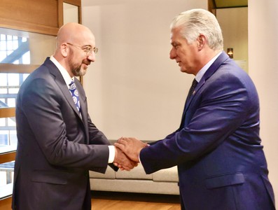 Díaz-Canel en Bruselas para participar en la III Cumbre CELAC-UE