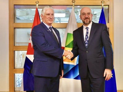 Díaz-Canel en Bruselas para participar en la III Cumbre CELAC-UE