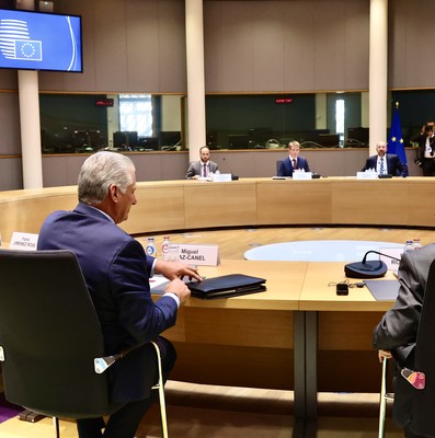 Díaz-Canel en Bruselas para participar en la III Cumbre CELAC-UE