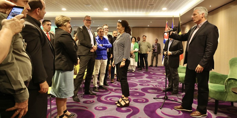 Díaz-Canel en Bruselas para participar en la III Cumbre CELAC-UE