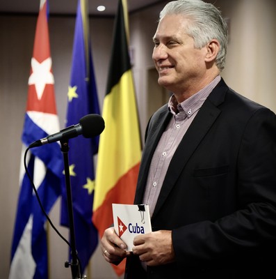 Díaz-Canel en Bruselas para participar en la III Cumbre CELAC-UE