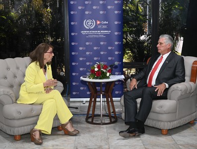 Encuentro de Díaz-Canel con jefes de estado y de delegaciones