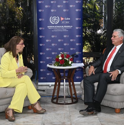 Encuentro de Díaz-Canel con jefes de estado y de delegaciones