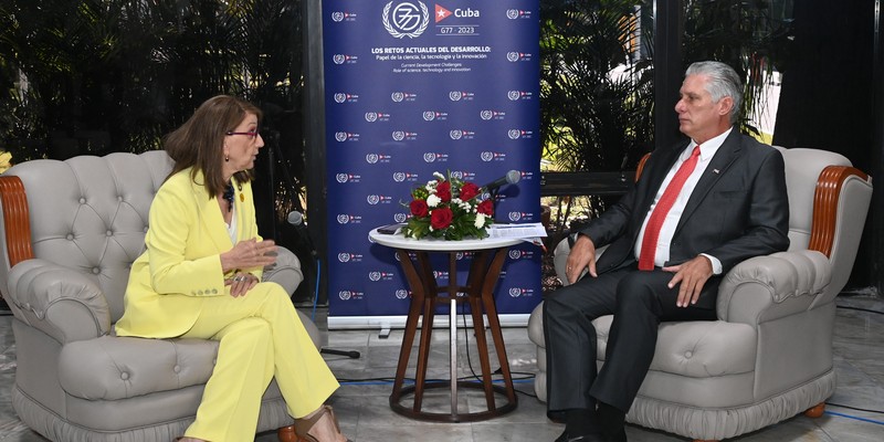 Encuentro de Díaz-Canel con jefes de estado y de delegaciones