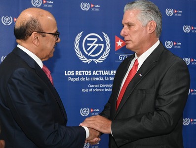Encuentro de Díaz-Canel con jefes de estado y de delegaciones