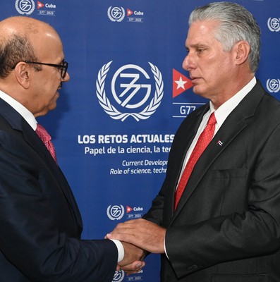 Encuentro de Díaz-Canel con jefes de estado y de delegaciones