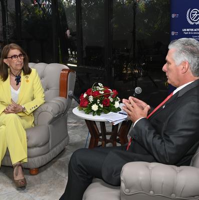 Encuentro de Díaz-Canel con jefes de estado y de delegaciones