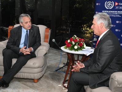 Encuentro de Díaz-Canel con jefes de estado y de delegaciones