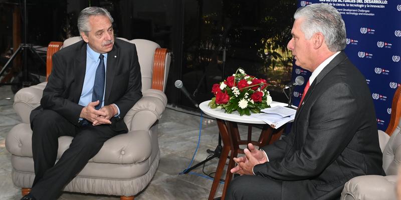 Encuentro de Díaz-Canel con jefes de estado y de delegaciones