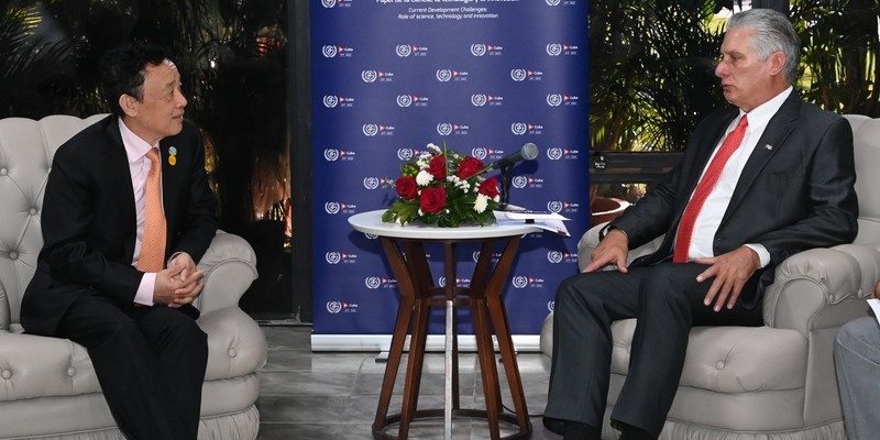 Encuentro de Díaz-Canel con jefes de estado y de delegaciones
