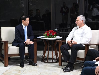 Recibió Díaz-Canel a Fiscal General de la República Popular China