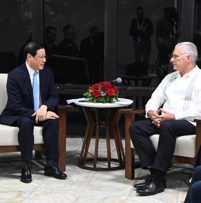 Recibió Díaz-Canel a Fiscal General de la República Popular China
