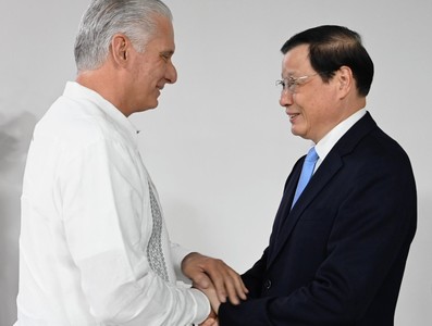 Recibió Díaz-Canel a Fiscal General de la República Popular China