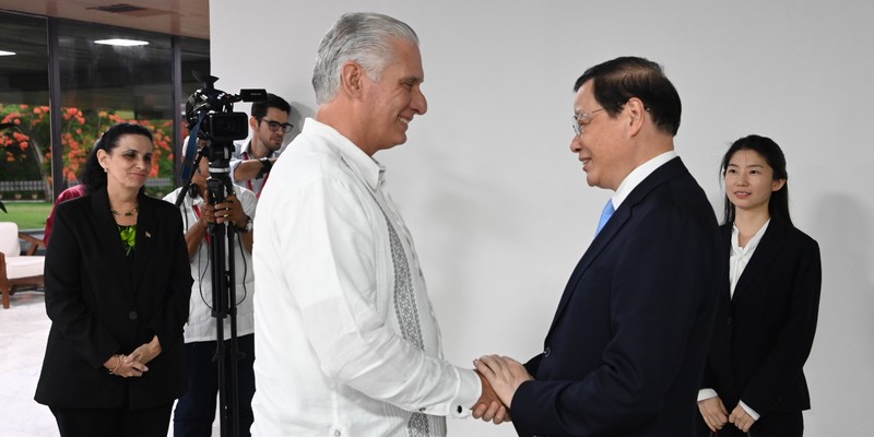 Recibió Díaz-Canel a Fiscal General de la República Popular China