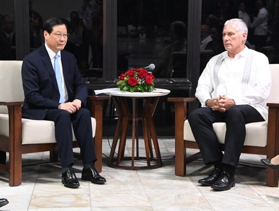 Recibió Díaz-Canel a Fiscal General de la República Popular China