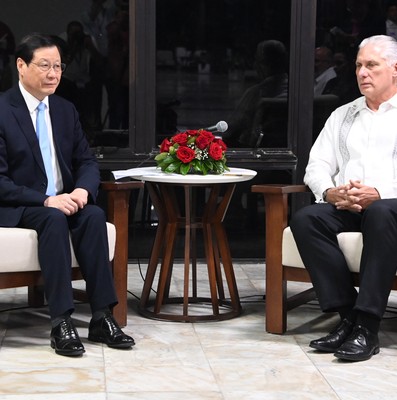 Recibió Díaz-Canel a Fiscal General de la República Popular China