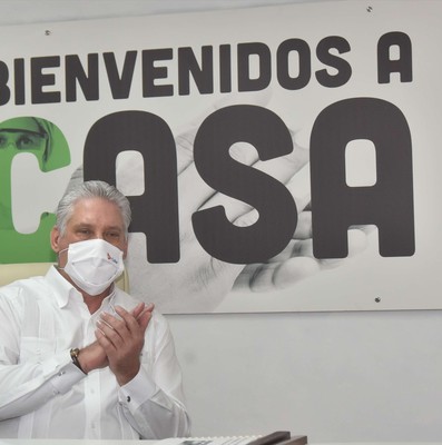 Encuentro del Presidente de la República de Cuba con los miembros de la 