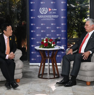 Encuentro de Díaz-Canel con jefes de estado y de delegaciones