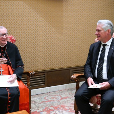 Díaz-Canel y el Papa Francisco sostuvieron un grato encuentro