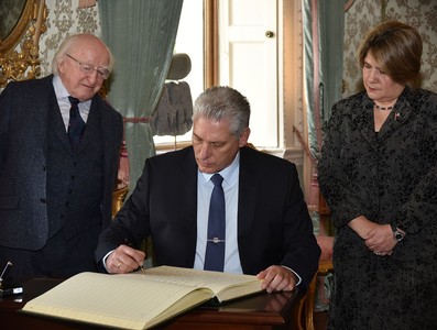 Visita Díaz-Canel a Irlanda