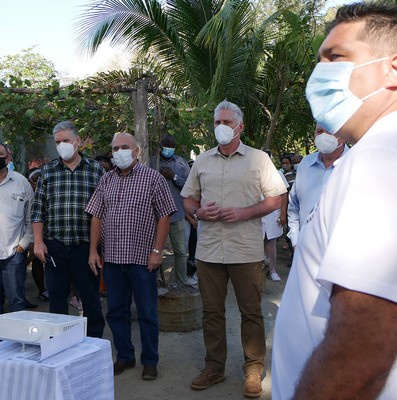 Recorrido de Díaz-Canel por la provincia de Las Tunas