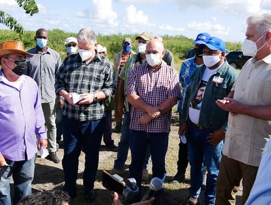 Recorrido de Díaz-Canel por la provincia de Las Tunas