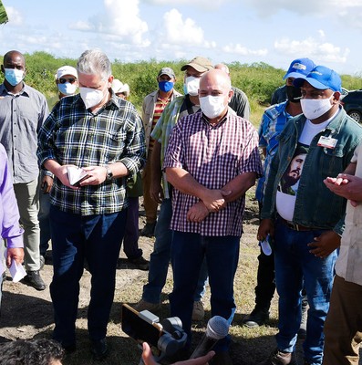 Recorrido de Díaz-Canel por la provincia de Las Tunas