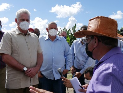 Recorrido de Díaz-Canel por la provincia de Holguín