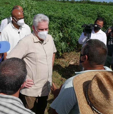 Recorrido de Díaz-Canel por la provincia de Holguín