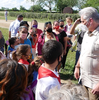 Recorrido de Díaz-Canel por la provincia de Las Tunas