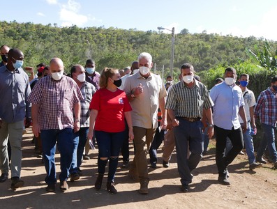 Recorrido de Díaz-Canel por la provincia de Holguín