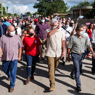 Recorrido de Díaz-Canel por la provincia de Holguín